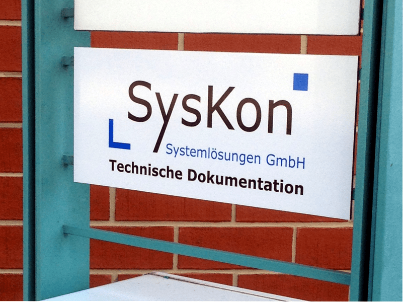 SysKon Firmenschild in Konstanz